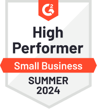 G2 High Performer Small Business Winter 2024